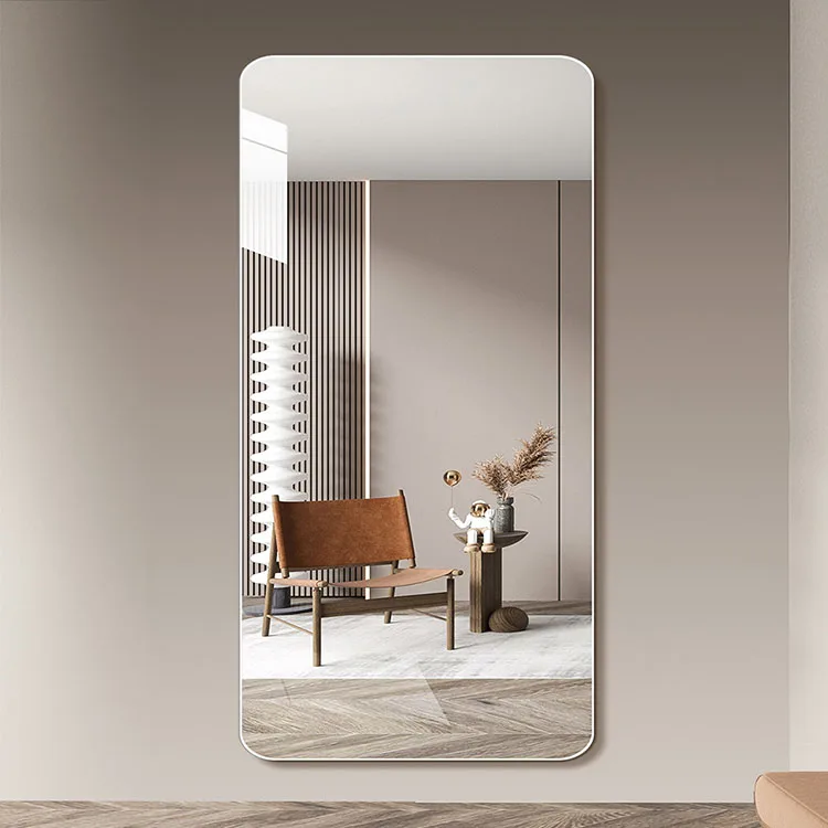 product factory supply frameless rectangular full length large long hang wall decorative wall mirror espejo-2