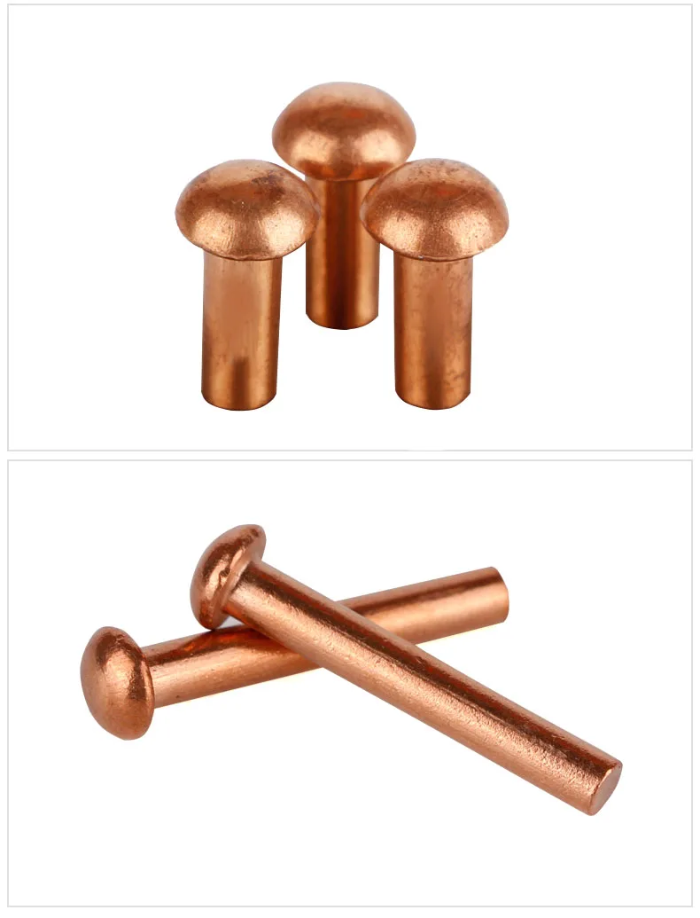 Din 660 Round Head Solid Copper Rivets Buy Solid Copper Rivets,Round Head Solid Copper Rivets