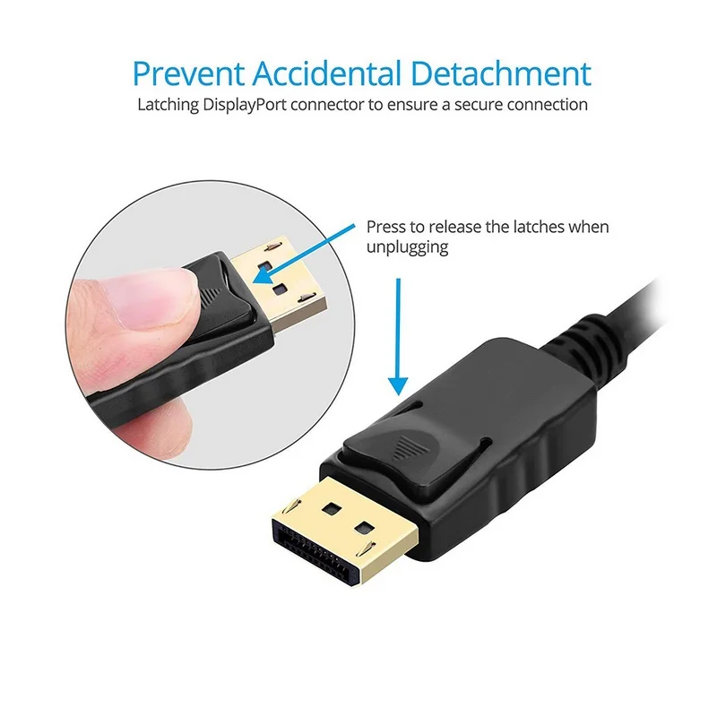 4K DisplayPort to HDMI Adapter 4K DP Display Port to HDMI Female to Male Adapter Cable - ANKUX.COM