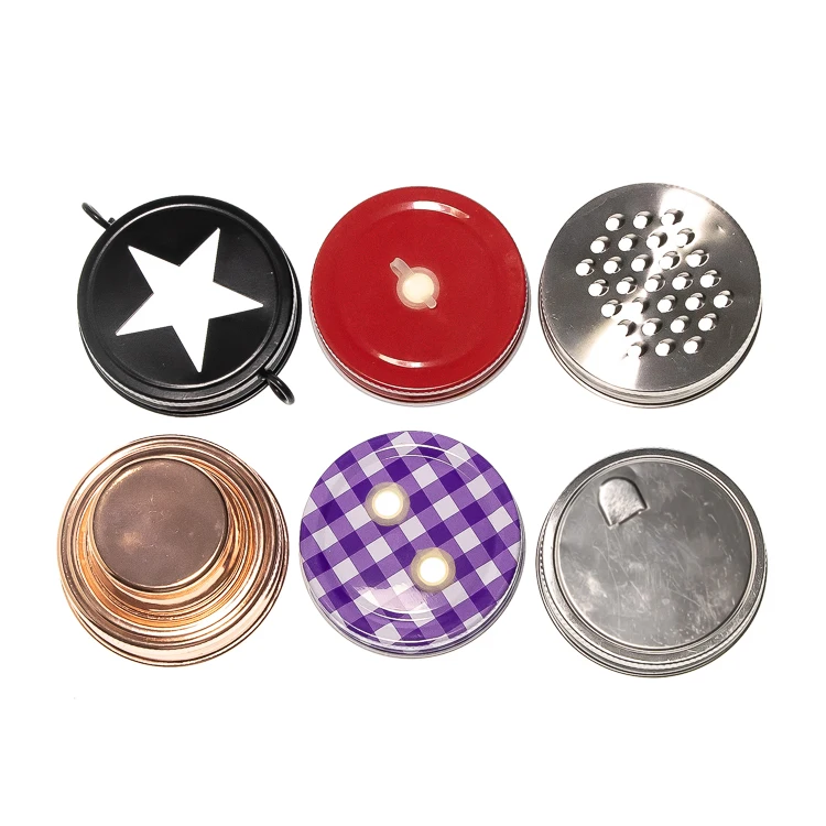 Mason Jar Lids With Hole Buy Mason Jar Lid,Cap For Mason Jar,Jar Lids