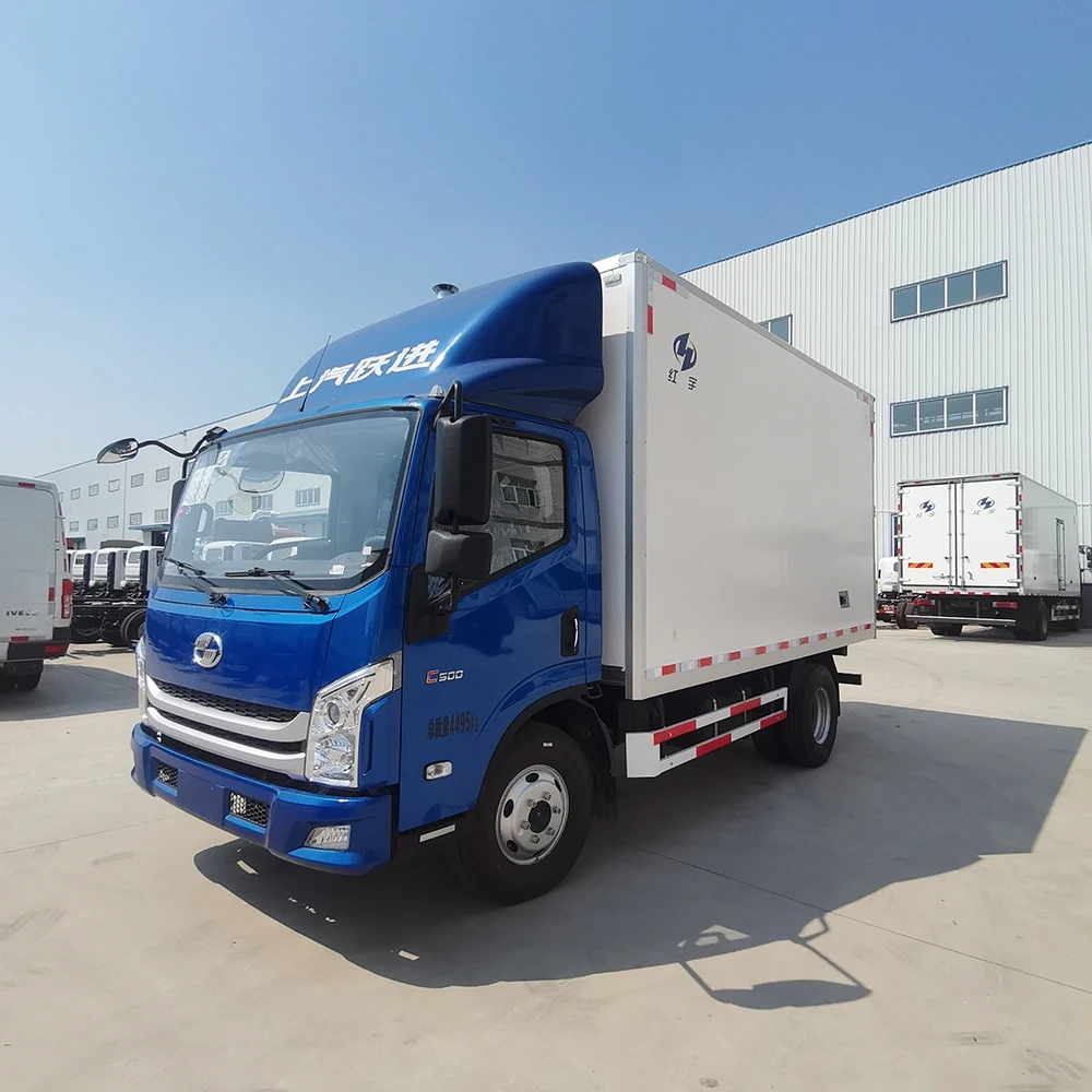 新的5吨2轴跃进冰箱卡车出口非洲市场
