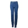 Custom Mid Rise Pull On Skinny Stretch Jeans For Womens