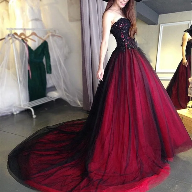 black wedding dresses 2019