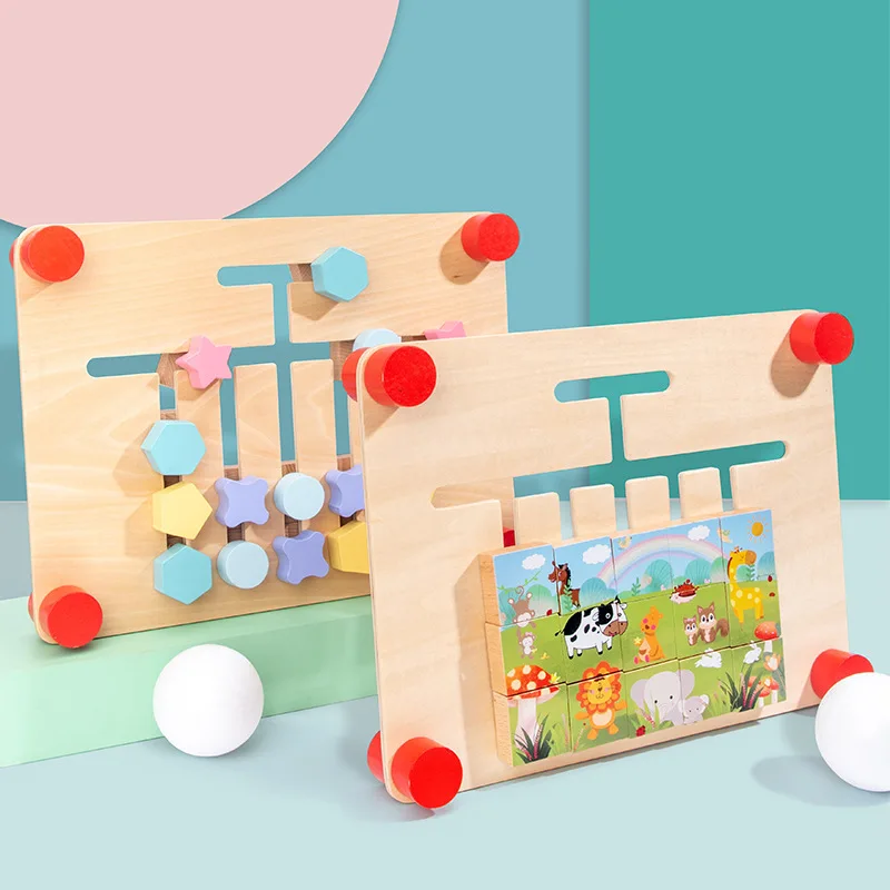 2021 manufacturer hot sales baby toys kids activity toy wooden push and pull learning walker multiple function children  toy