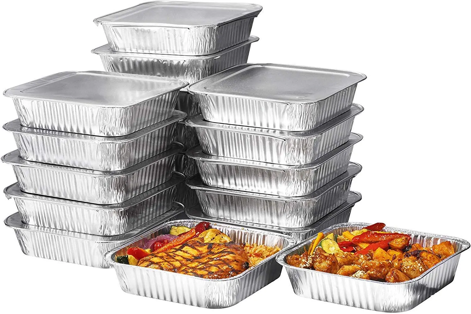 9x13 Half Size Foil Pans With Lids 10pack 20pack 25pack 50pack Disposable Rectangle Round