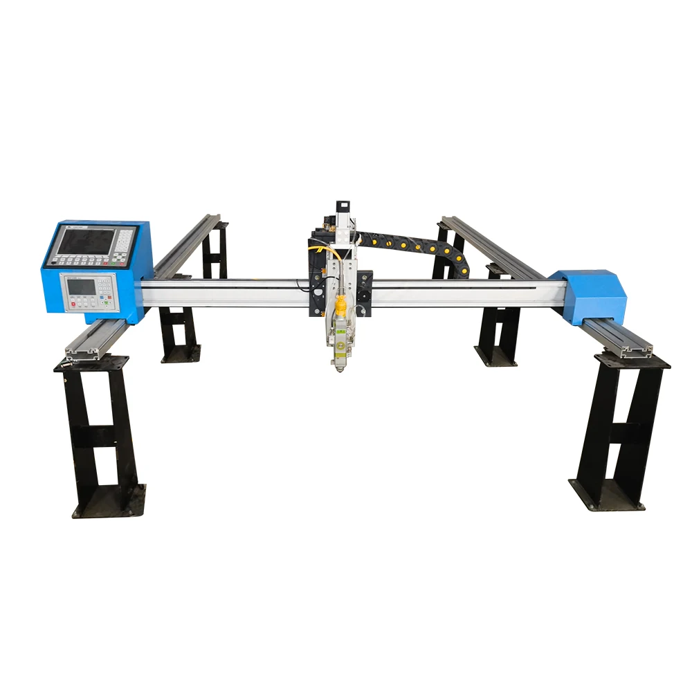 Portable gantry CNC laser cutting machine dual-track drive three-axi design can cut exquisite patterns computer direct operation supplier