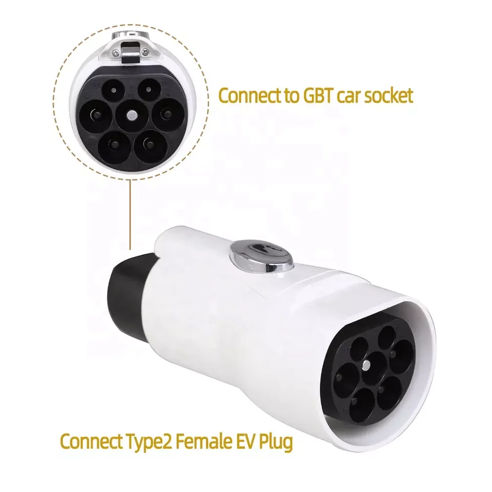 32 A 22kw Escriba 2 para Gbt IEC 62196 Adaptador de cargador chino EV