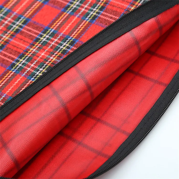 custom leather zipper bag