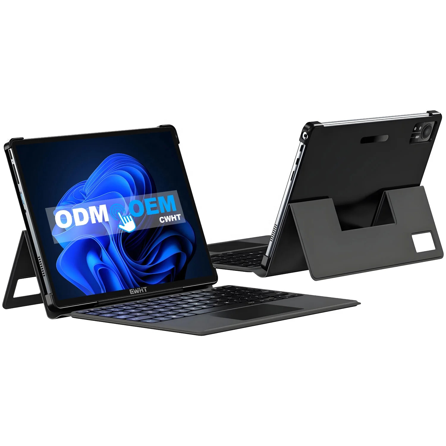 Classroom of students using identical 11.6-inch Chromebooks on desks