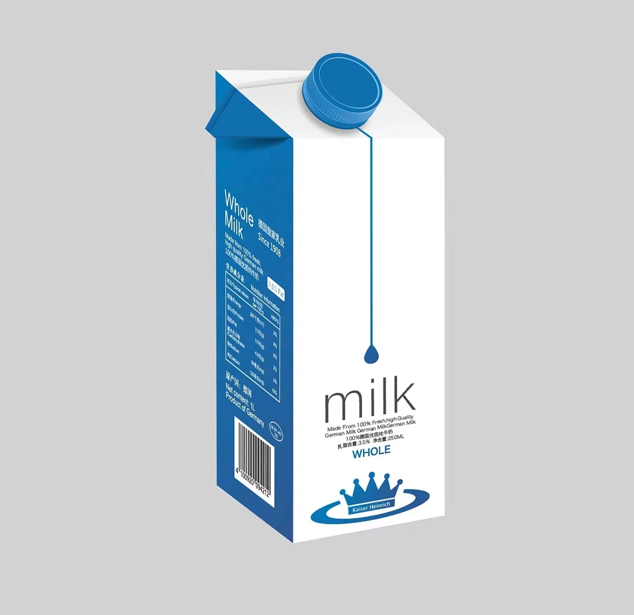 Eco Friendly Packaging For Liquids Empty Juice Box Container Gable Top