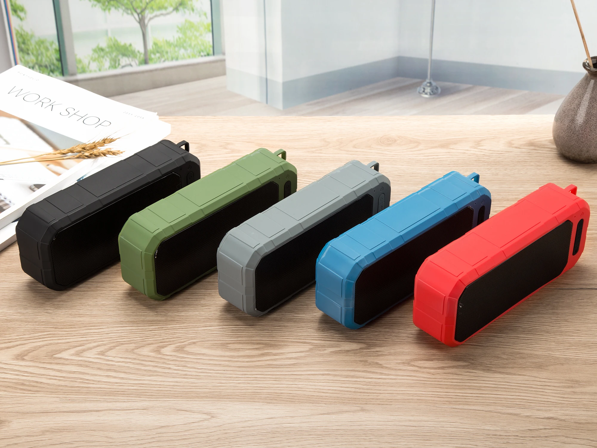 Portable Water Resistant Bass Outdoor Music Play Wireless Hands-free Bluetooth Speaker - ANKUX.COM