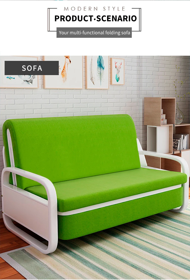 Optional Color Multifunction Folding Smart Furniture Comfortable Save Space Bedroom Office Sofa