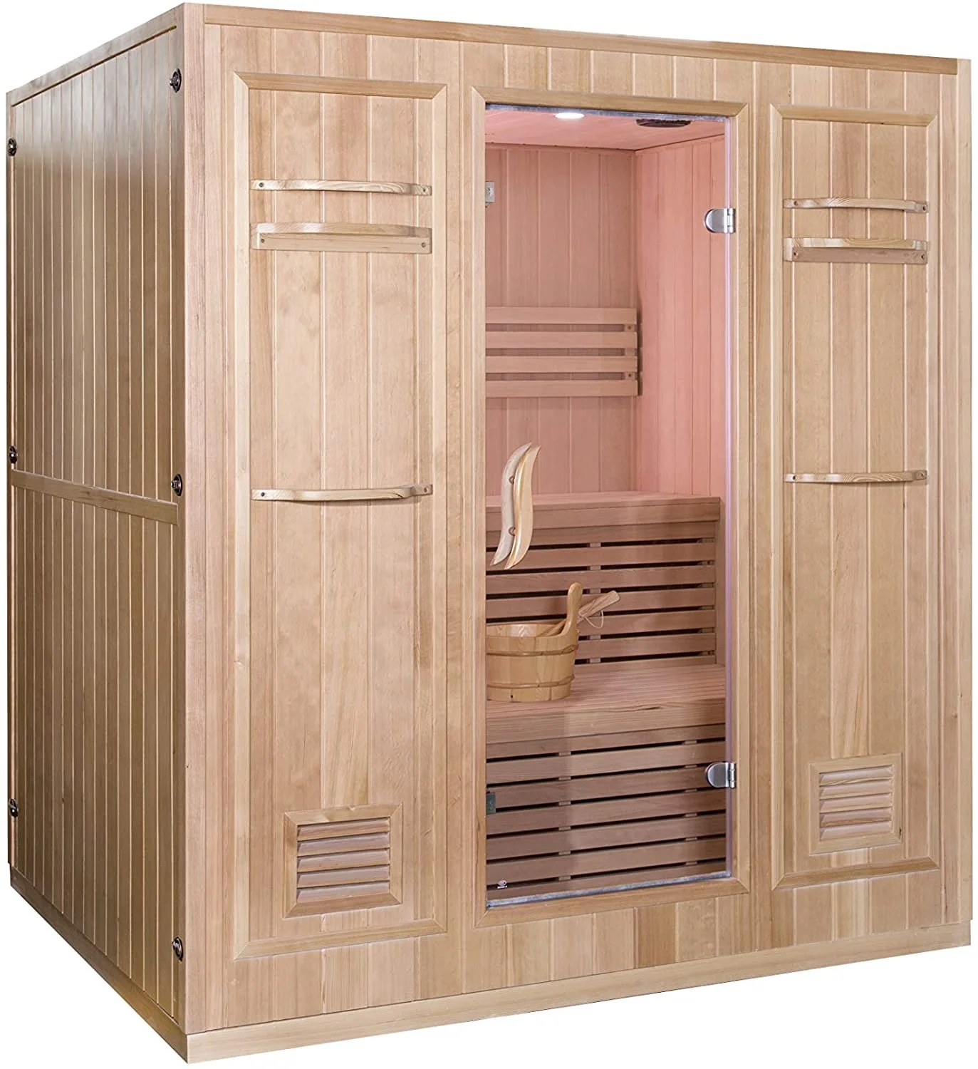 Garden Steam Sauna Room Canada Western Purely Red Cedar Pine 6person Wooden  Indoor Far Infrared Sauna Room - Buy Outdoor Barrel Sauna With Electric  Stove,Indoor Infrared Sauna Tent 3-4 Person,Low Emf Mobile