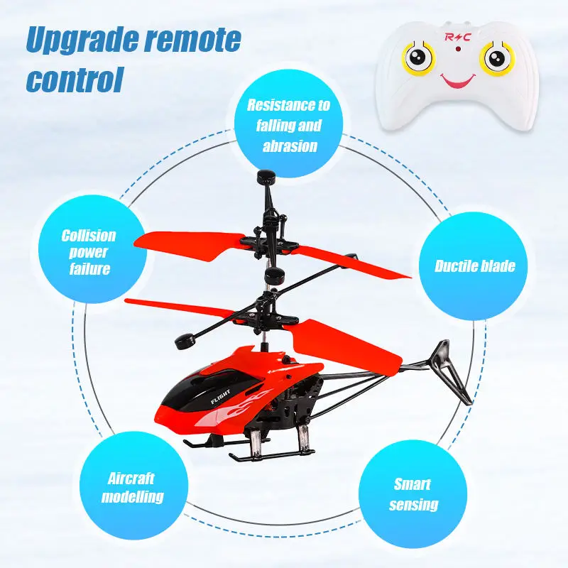 Remote Control Helicopter Usb Charging Lights Fallresistant Infrared
