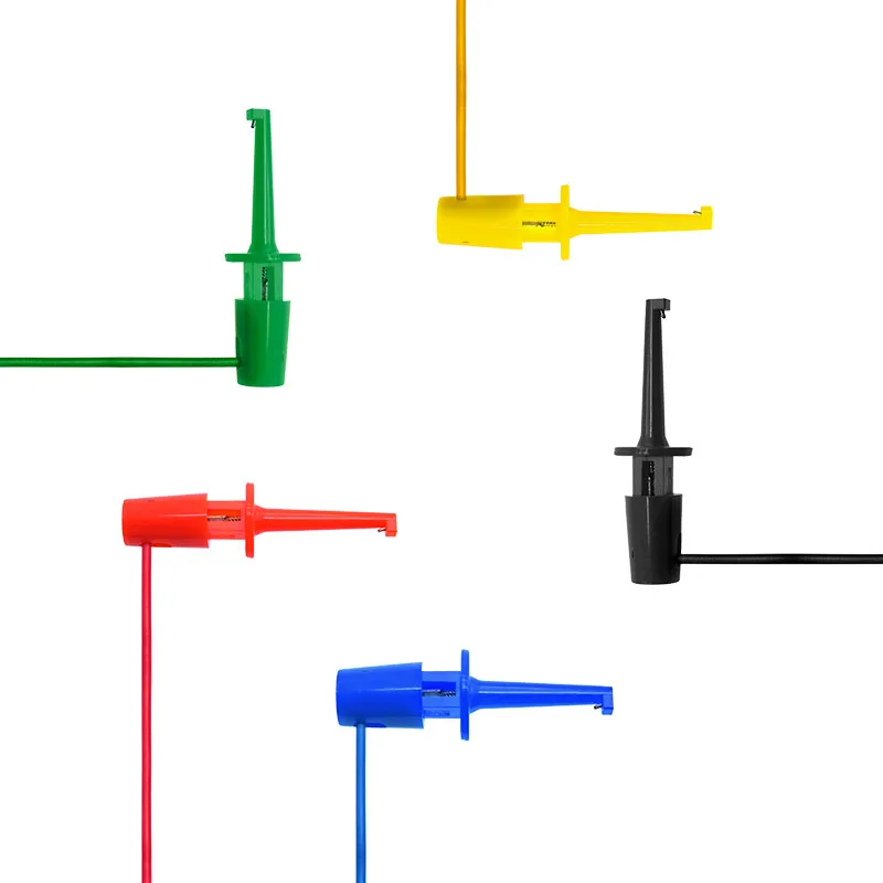 5pcs Colorful Mini Grabber Test Leads Test Hook cable for Multimeter Electrical Test - ANKUX.COM