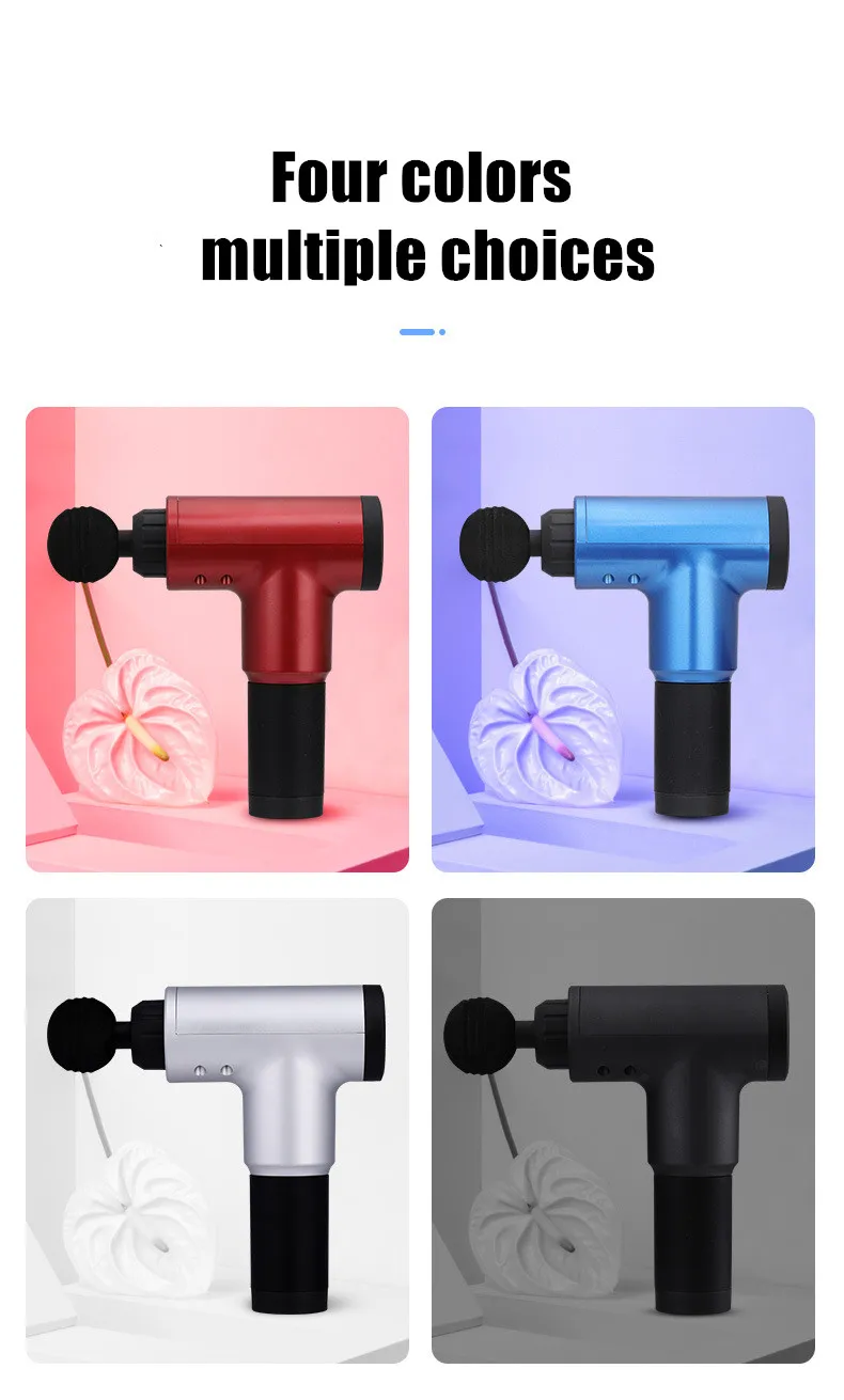 Latest Cordless Full Body Deep Muscle Massage Gun Vibration Pistool Percussion Massager Therapy Musculo Relaxy Recovery Pistolet