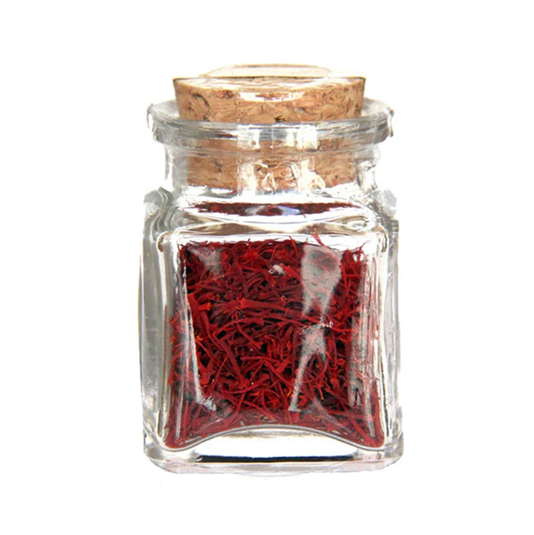 clear glass spice jars