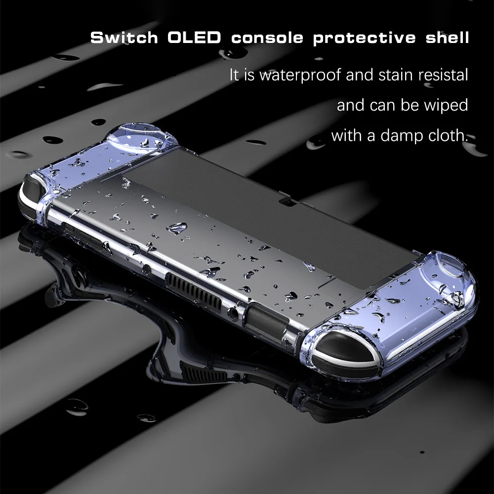 For Nintendo for Switch OLED Accessory Crystal Shell Case Protective ...