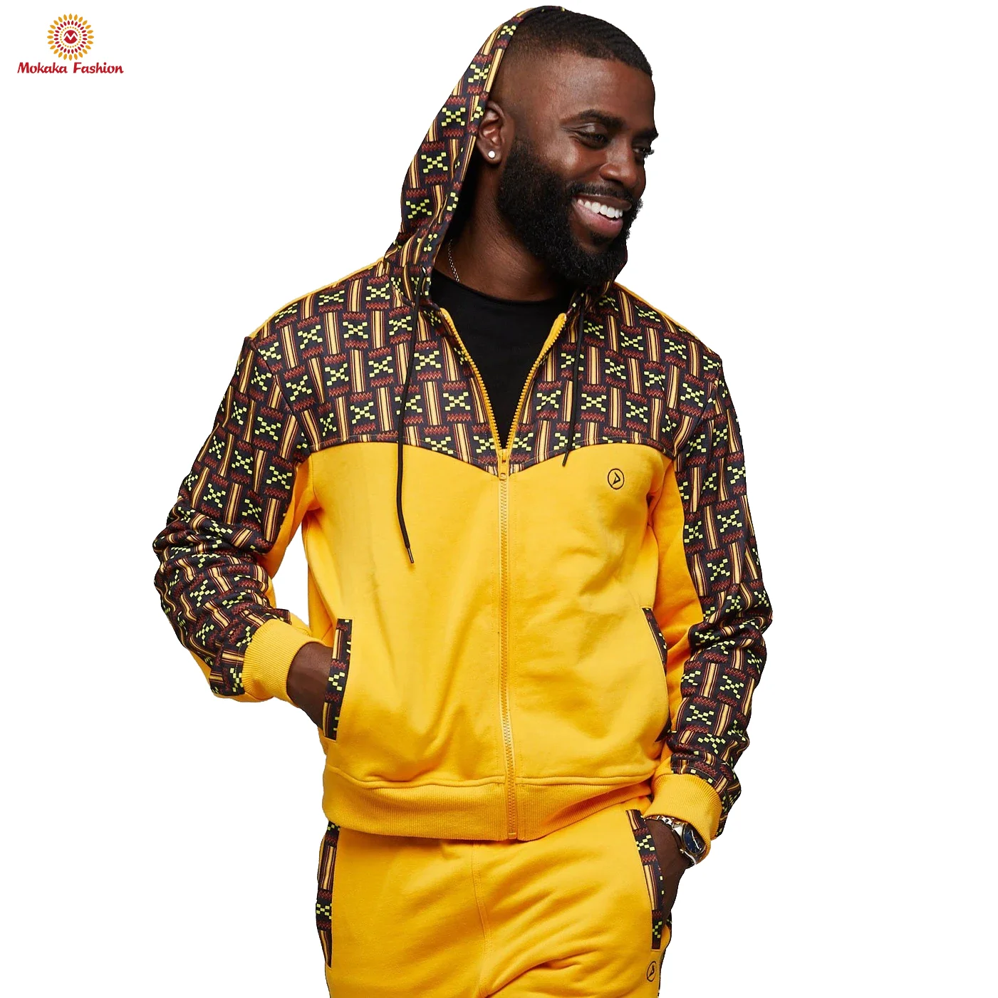 Factory Direct Selling African Print Sweat Suit For Men Ladies Jackets