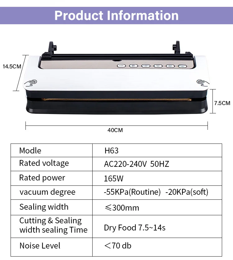 Household small size vacuum food storage machines multifunction professional food vacuum sealer electronic kitchen vacuum packer