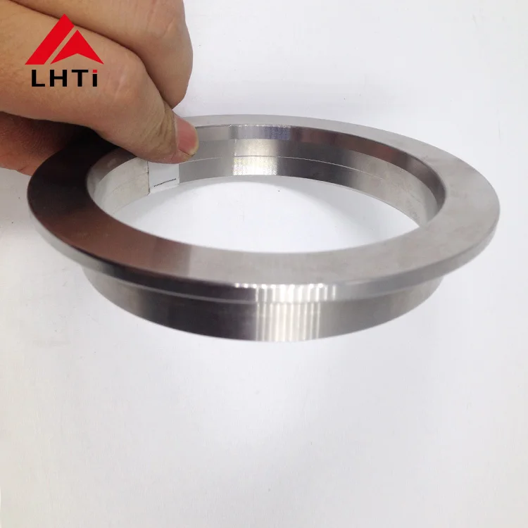 Titanium Gr1 Gr2 2inch 3inch 4inch 5inch V Band Clamp With Male And Female Flanges for Titanium Vehicle Exhaust Systems