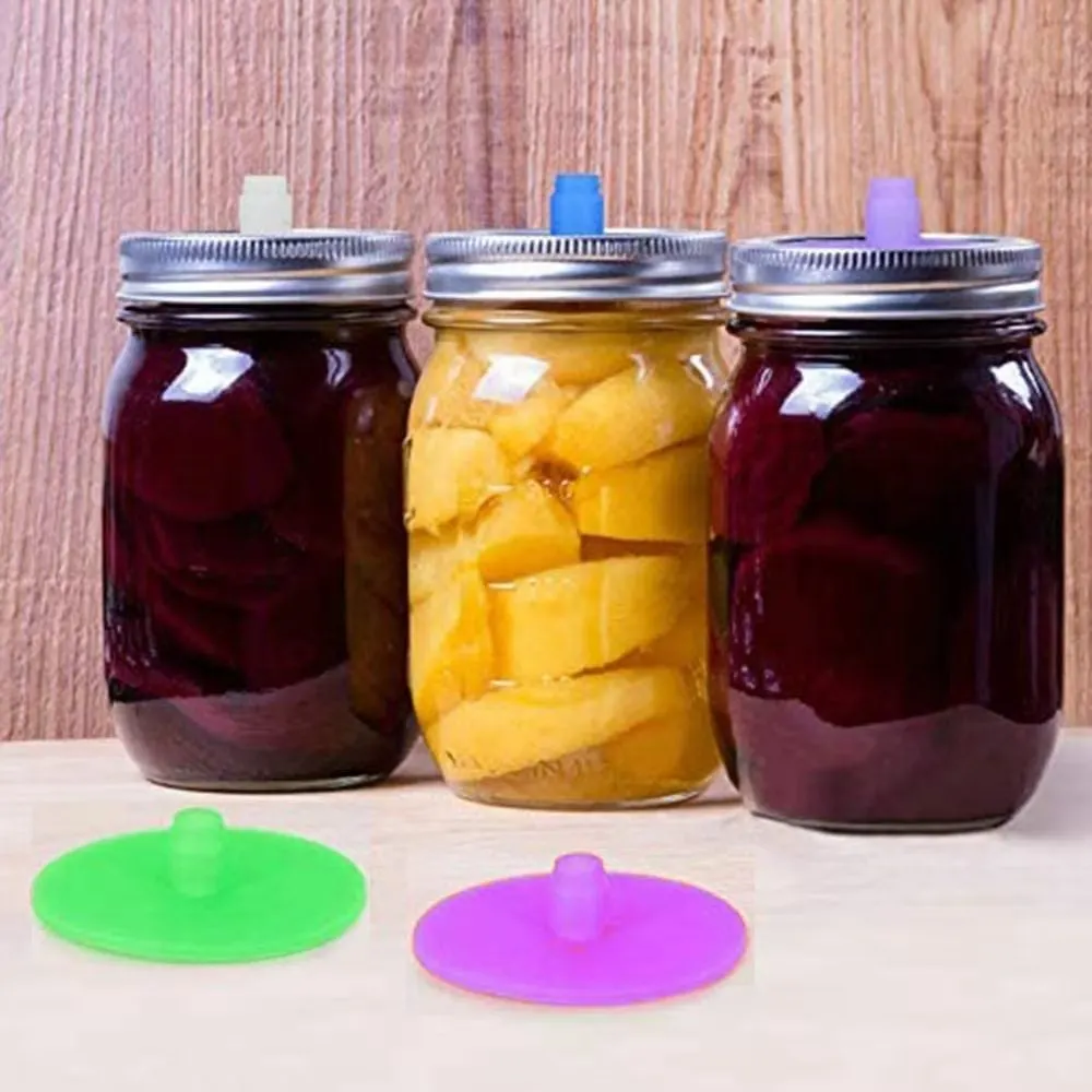 Wide Mouth Mason Jars One Way Airlock Tank Lid 84mm Silicone Jar Lid