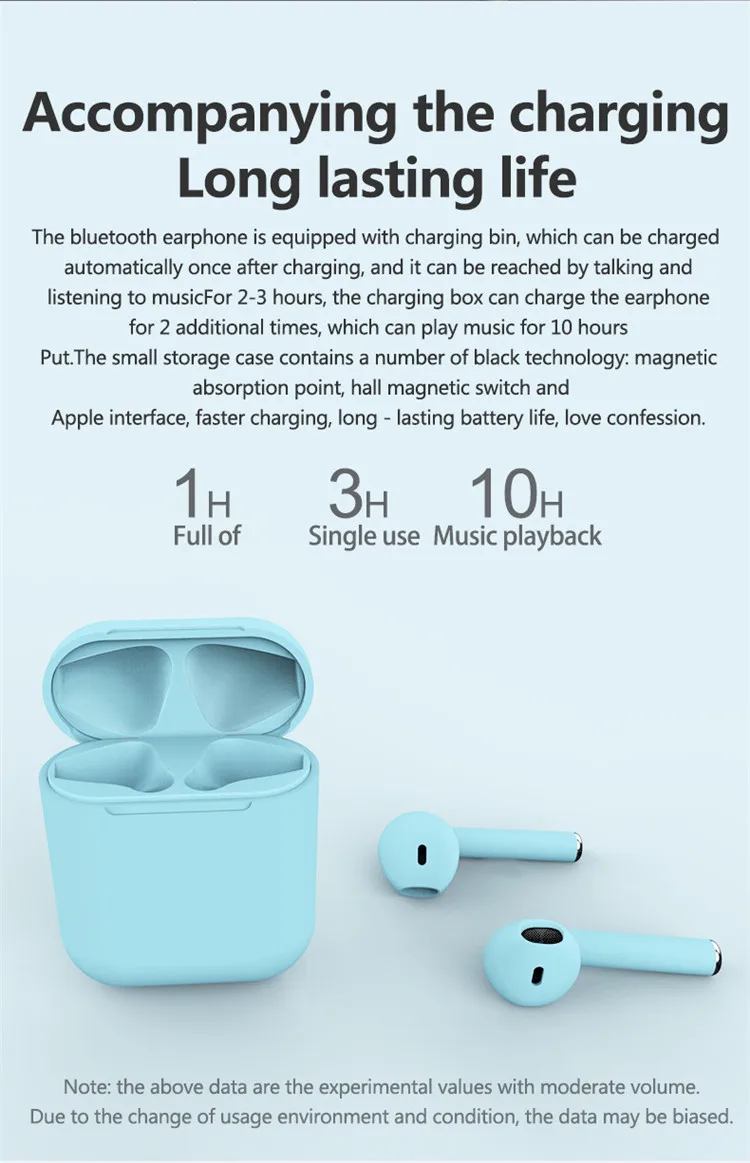 2020 Best Gift Macaron TWS Earpods Inpods 12 Bluetooth 5.0 POP UP for Iphone Android With Magnetic Charging Case and Mic