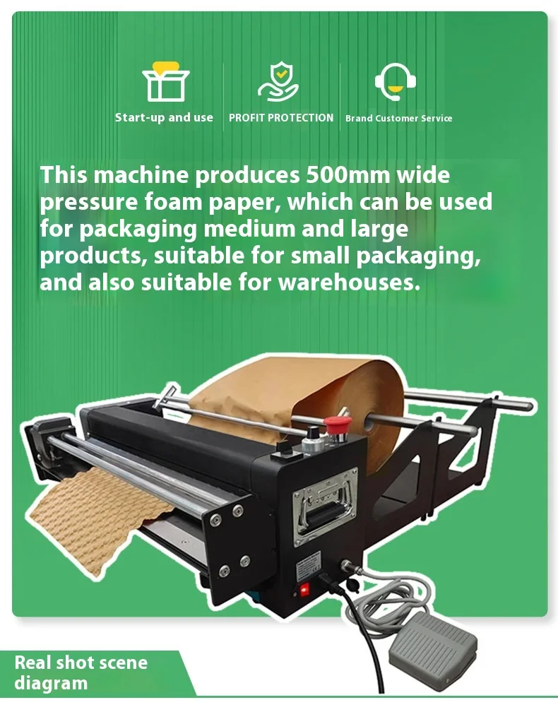 Packing Machine with Cutter Kraft Bubble Paper Folding and Buffer Protection Motor As Core Component