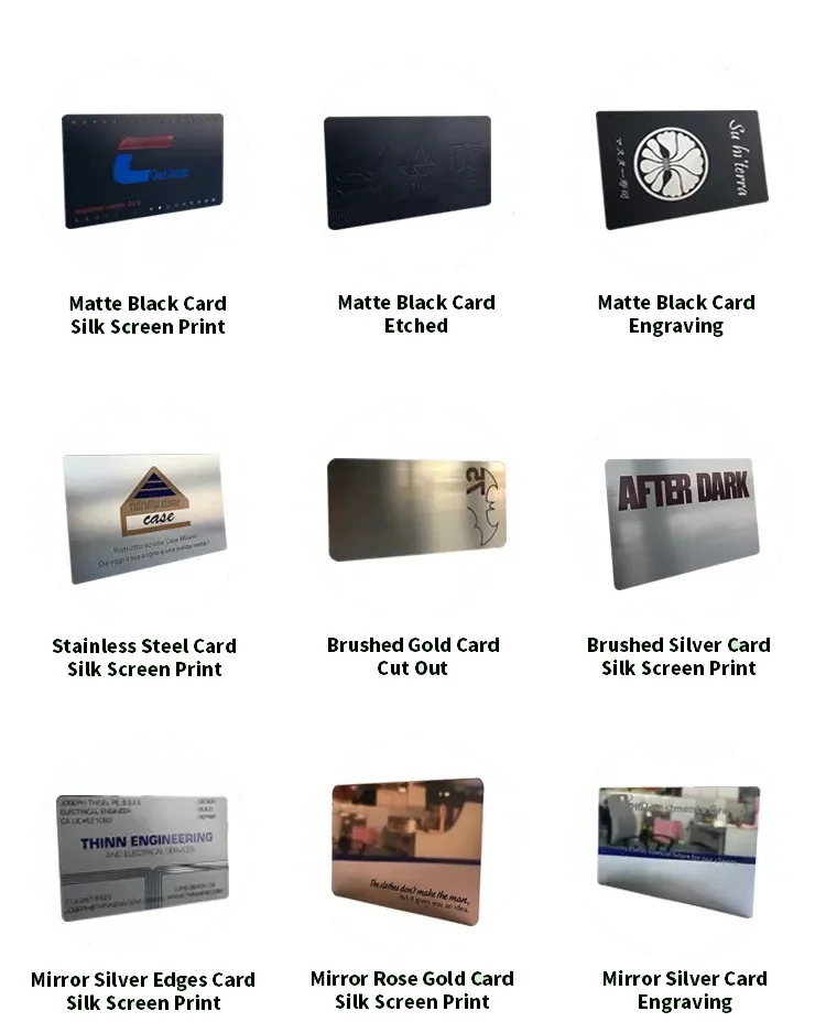 Metal Business Card Blank or with Printing, Metal Card Supplier-MoreRFID