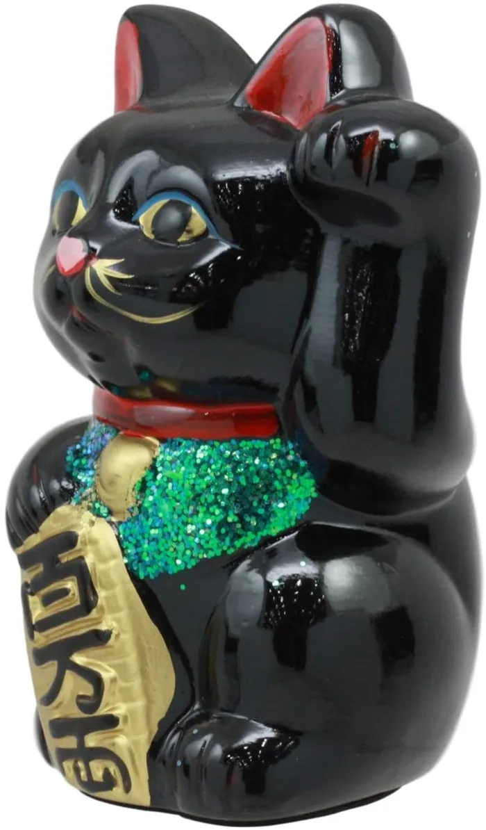 Lucky Cat,Maneki Neko Waving Arm For Fortune Money And Good Luck