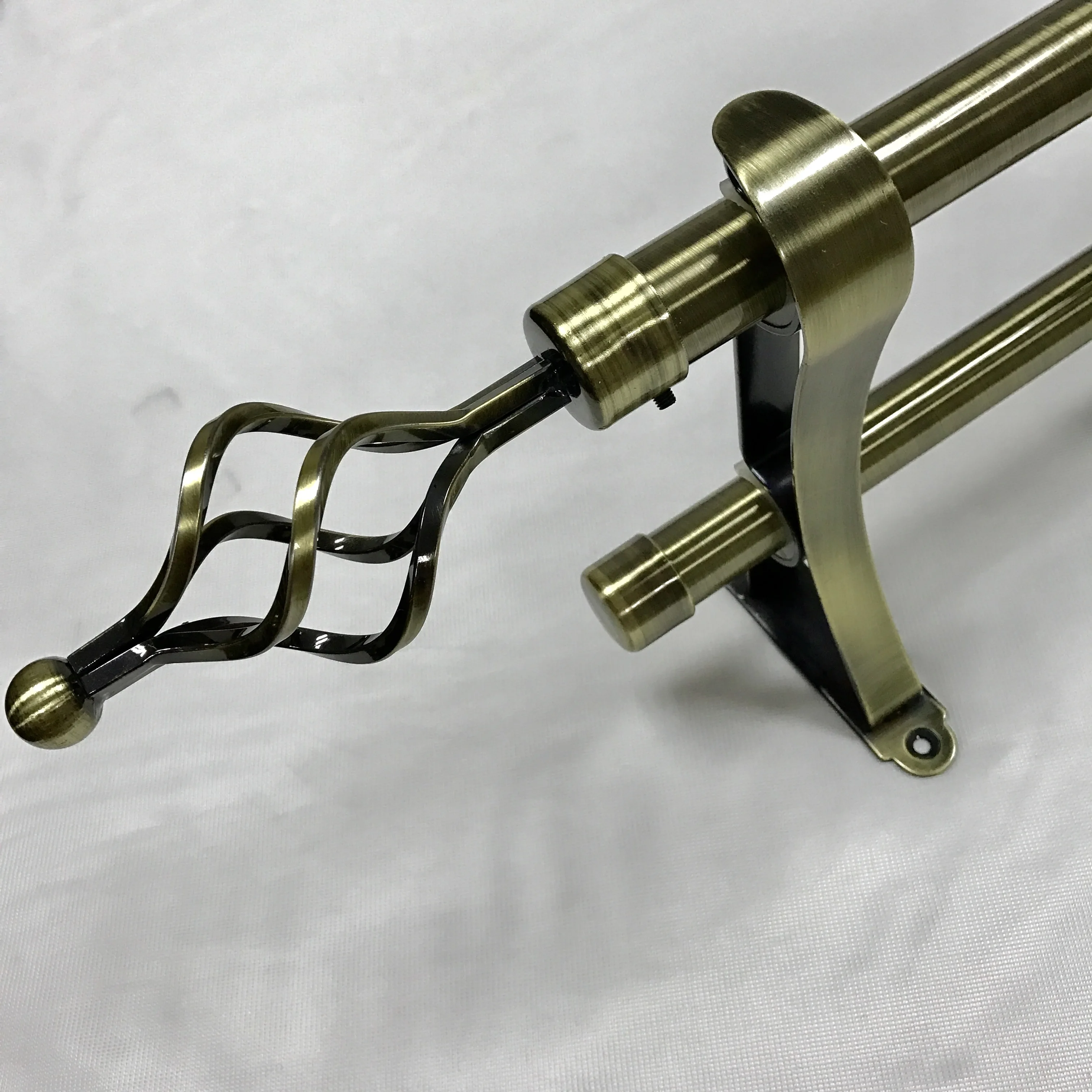 Set Or Bulk Iron Curtain Rods Plated Or Powder Coated Steel Tubes