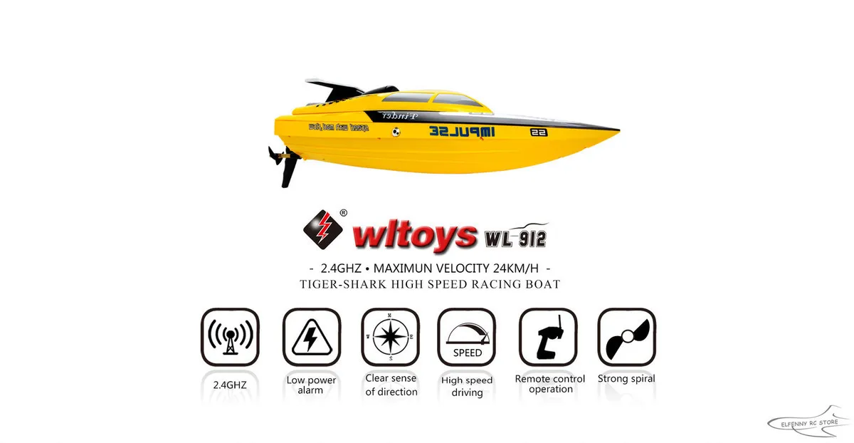 WLToys WL912 New 2.4G Radio Control RC Remote Control Speed RC Boat