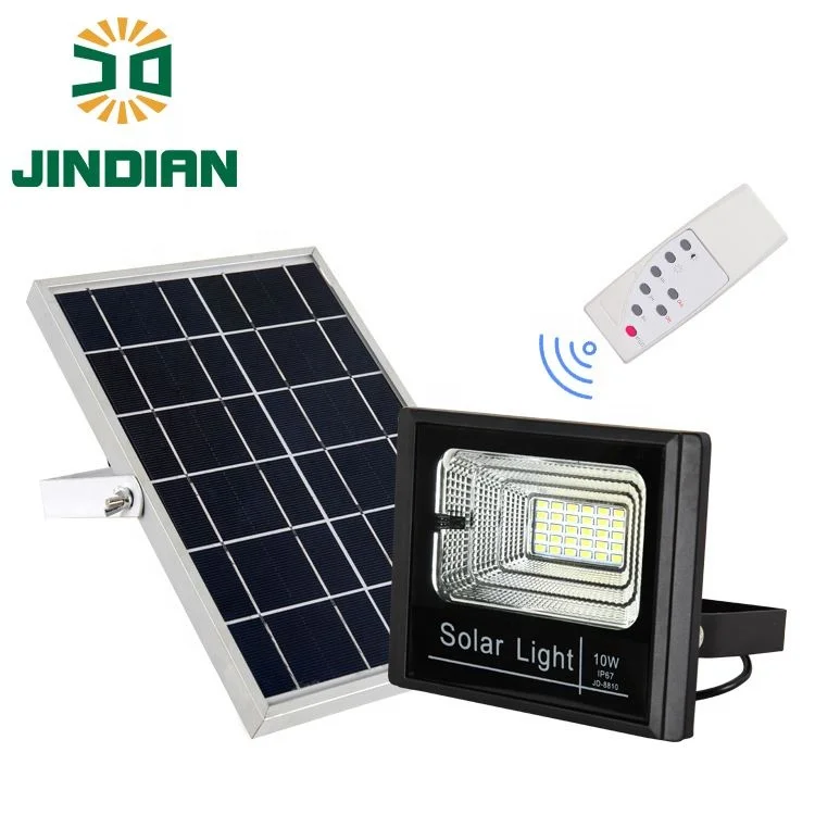 JD China Supplier warm white/white 10w 25w 40w 60w 100w flood solar light