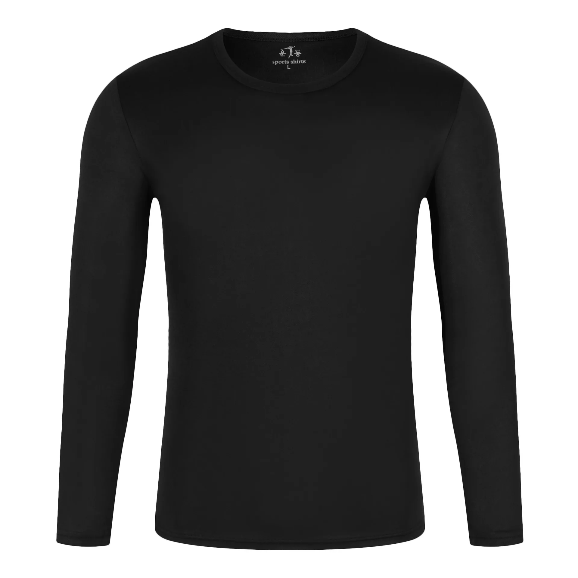 2022manufacturer Cheap Price Polyester Blank Plain Men's Long Sleeve T