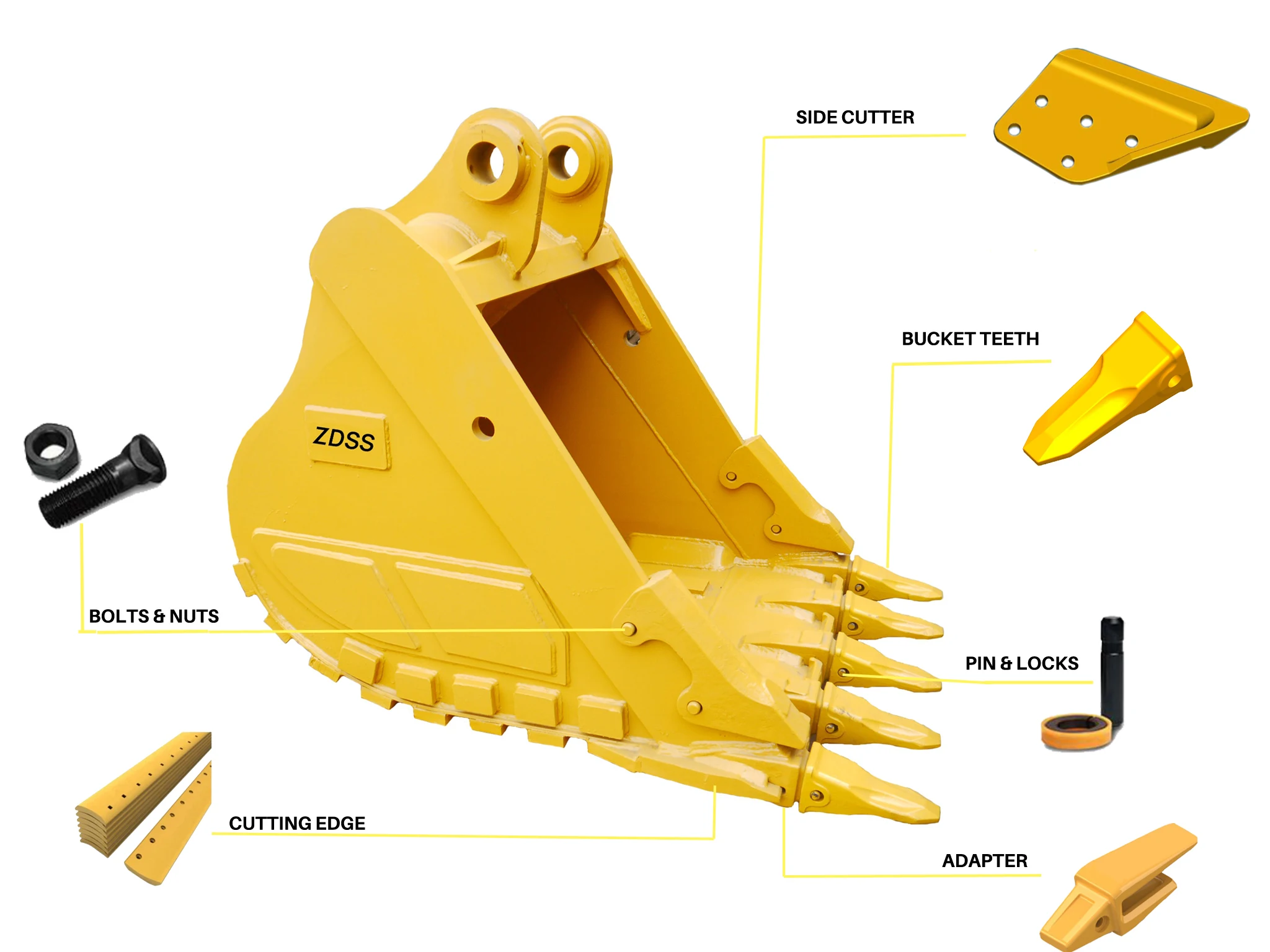 Excavator Bucket Tooth Pin Washer And Lock 220 9090 Excavator Teeth And Bucket Pins Retainer 7129