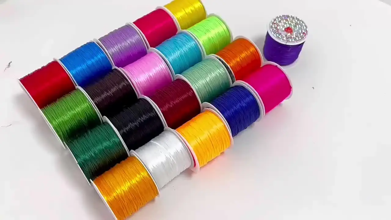 Multicolor 40 Meters/Roll Flat Elastic Stretch Cord Nylon