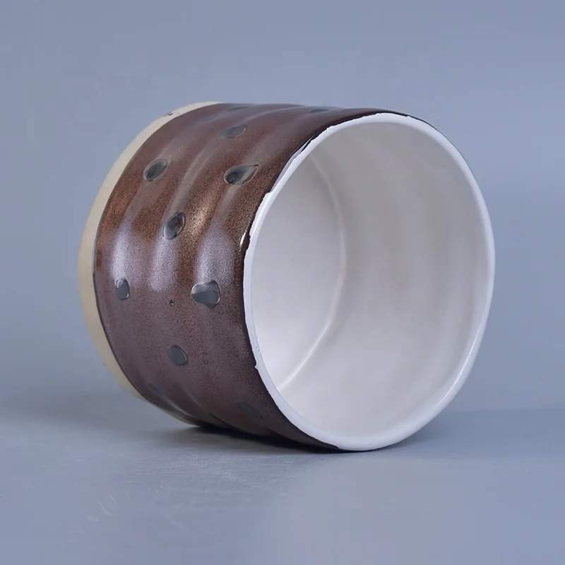 Amber candle holder ceramic home decoration wholesales