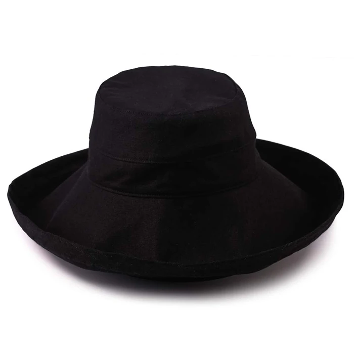 Bucket Sun Hat Women Floppy Cotton Hat Fisherman Cap Wide Brim Summer