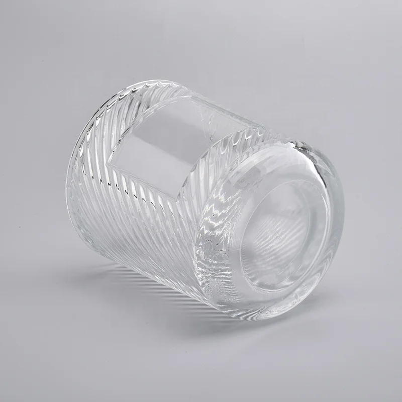 Empty Candle Crystal Vessel Container Glassware