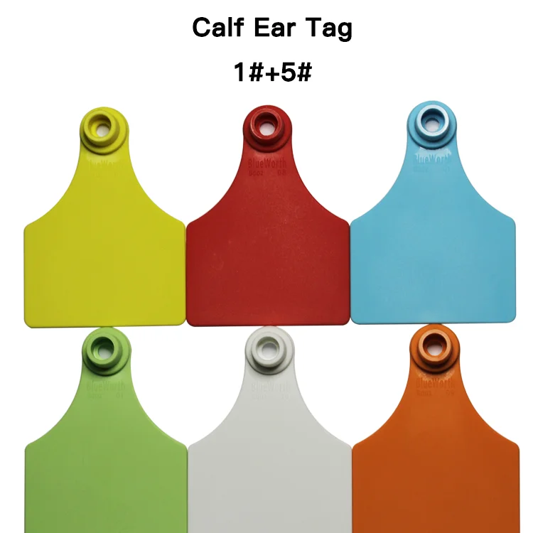 Cow Cattle Blank Large Livestock Ear Tag With Orange Color Pack Of 100 