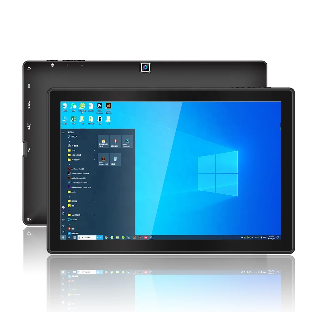 2 In 1 Tablets Windows11 10.1 Inch Intel Celeron N4020 N3350 4gb 64gb 