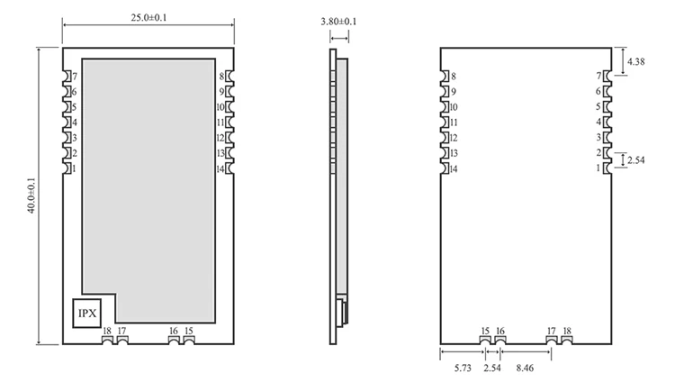 Cleqee-2 E32-433T30S SX1278 SMD 30dBm 1W 8km Long Range Wireless Receiver IPX Transceiver LoRa 433mhz Rf Module - ANKUX.COM
