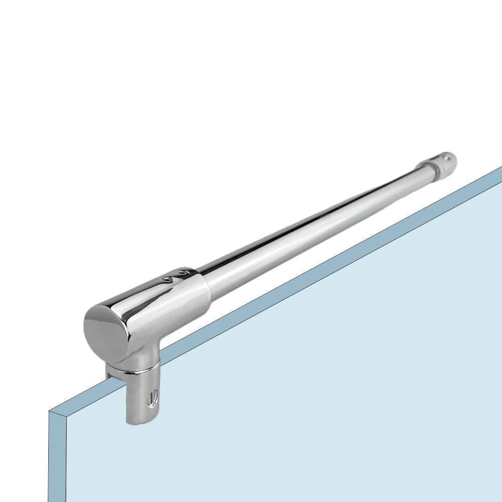 0 Degree Brass Square Wall To Glass Fixed Panel Stabilizer Rob