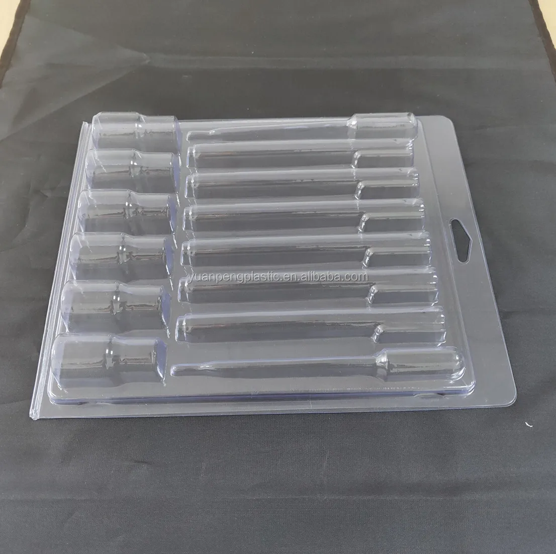 Customized Hanging Clamshell Blister Packaging With Printed Insert Card Pvc Clamshell Blister