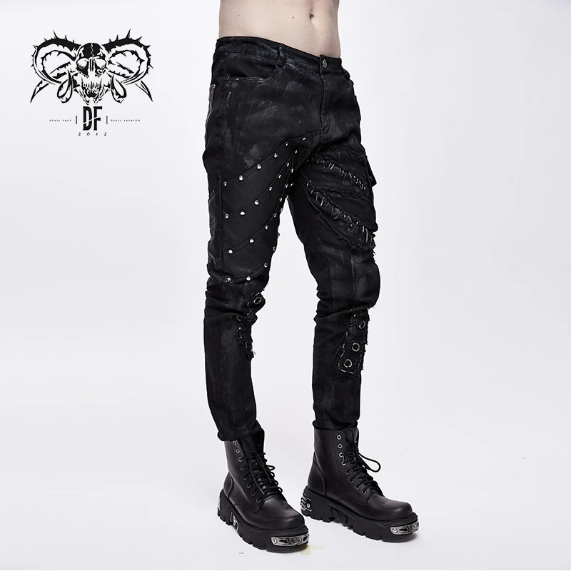 Pt099 Devil Fashion Designer Punk Rock Heavy Metal Black Printed Motorcycle  Camo Pants Men Trousers - Buy Men Trousers,Men Men Trousers,Men Camo Pants  Product on 