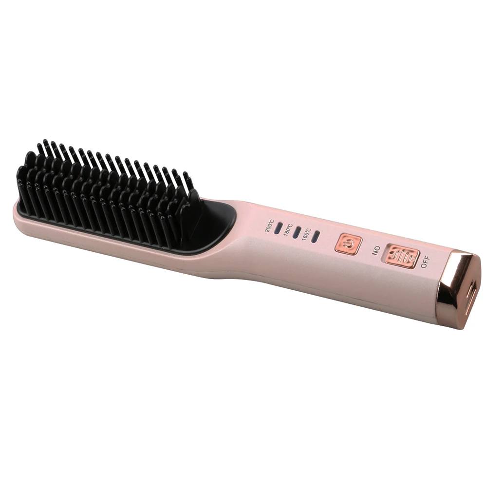 wireless hair straightener brush