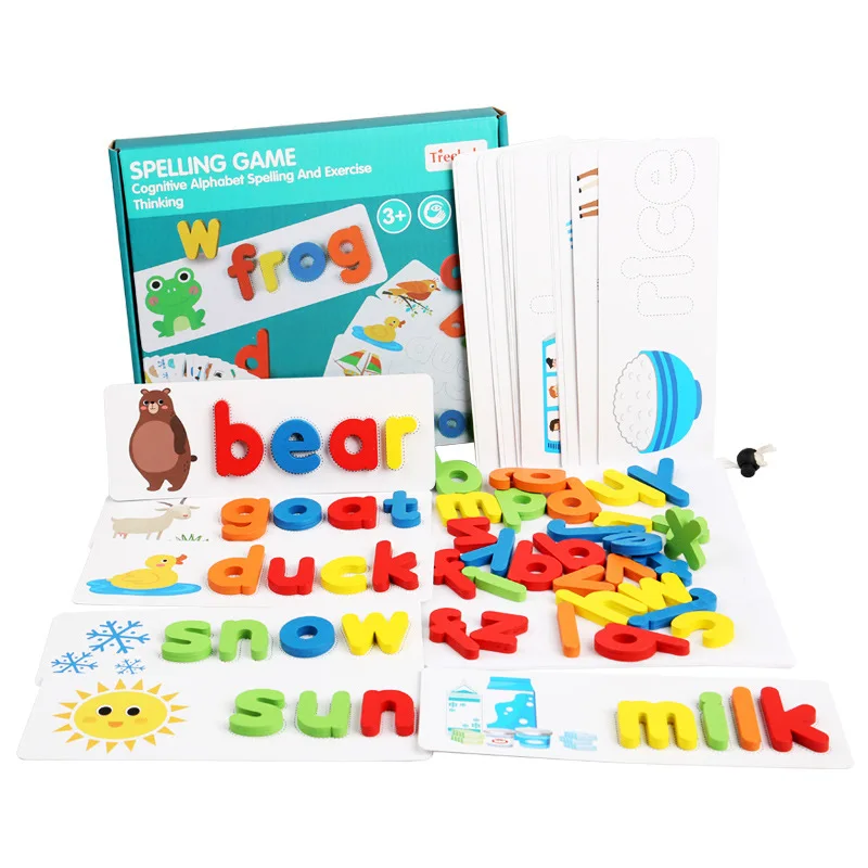 

Alphabets and numbers wooden puzzle,3 Pieces