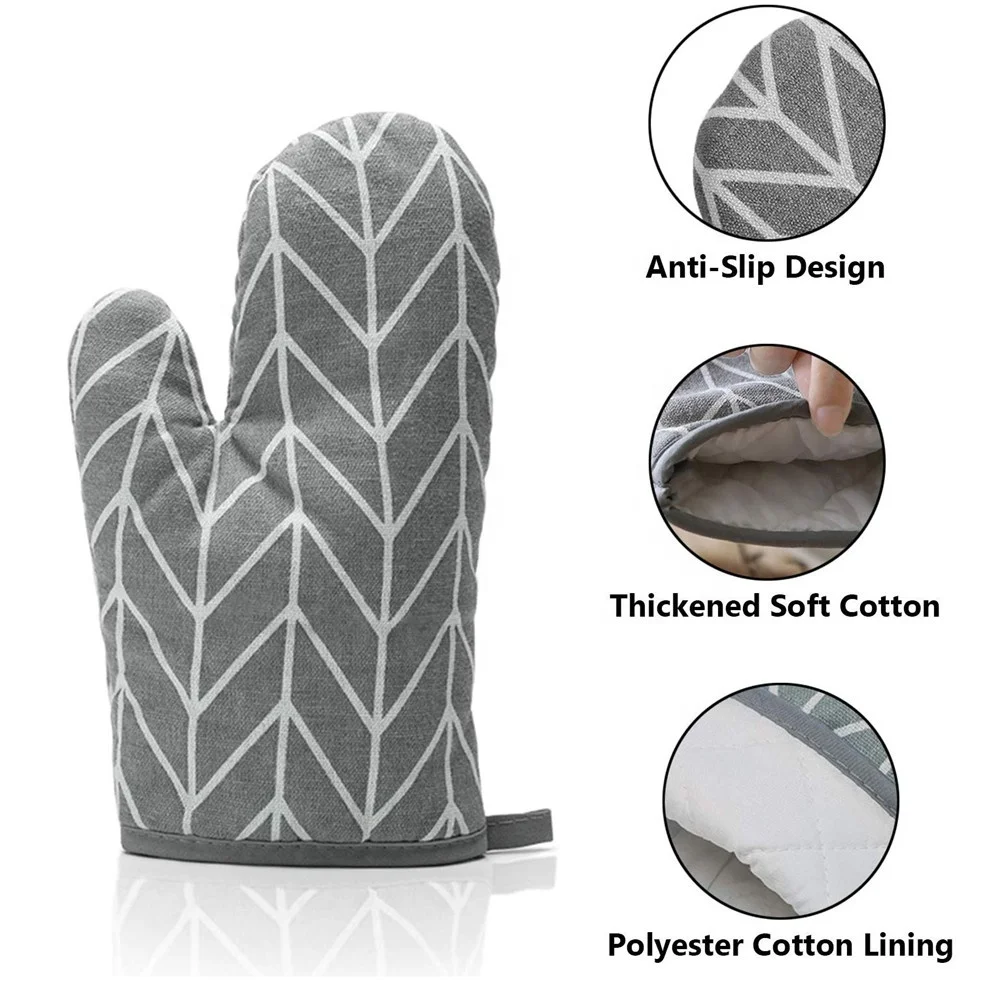 Promotion Kitchen Oven Mitten Heat Resistant Pot Holder Cotton Oven