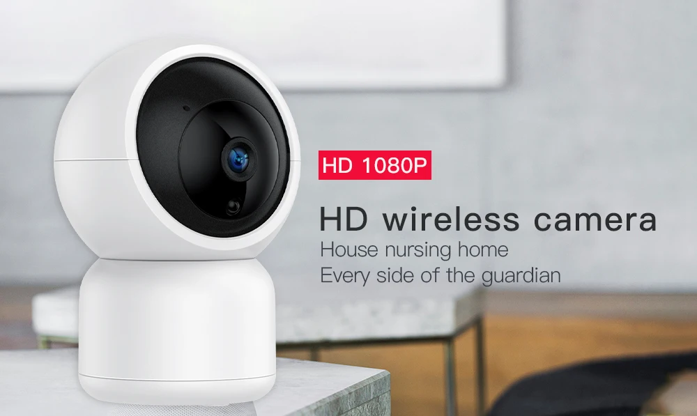 大眼 1080p 无线平移倾斜视频音频数字智能 wifi 婴儿监视器摄像头