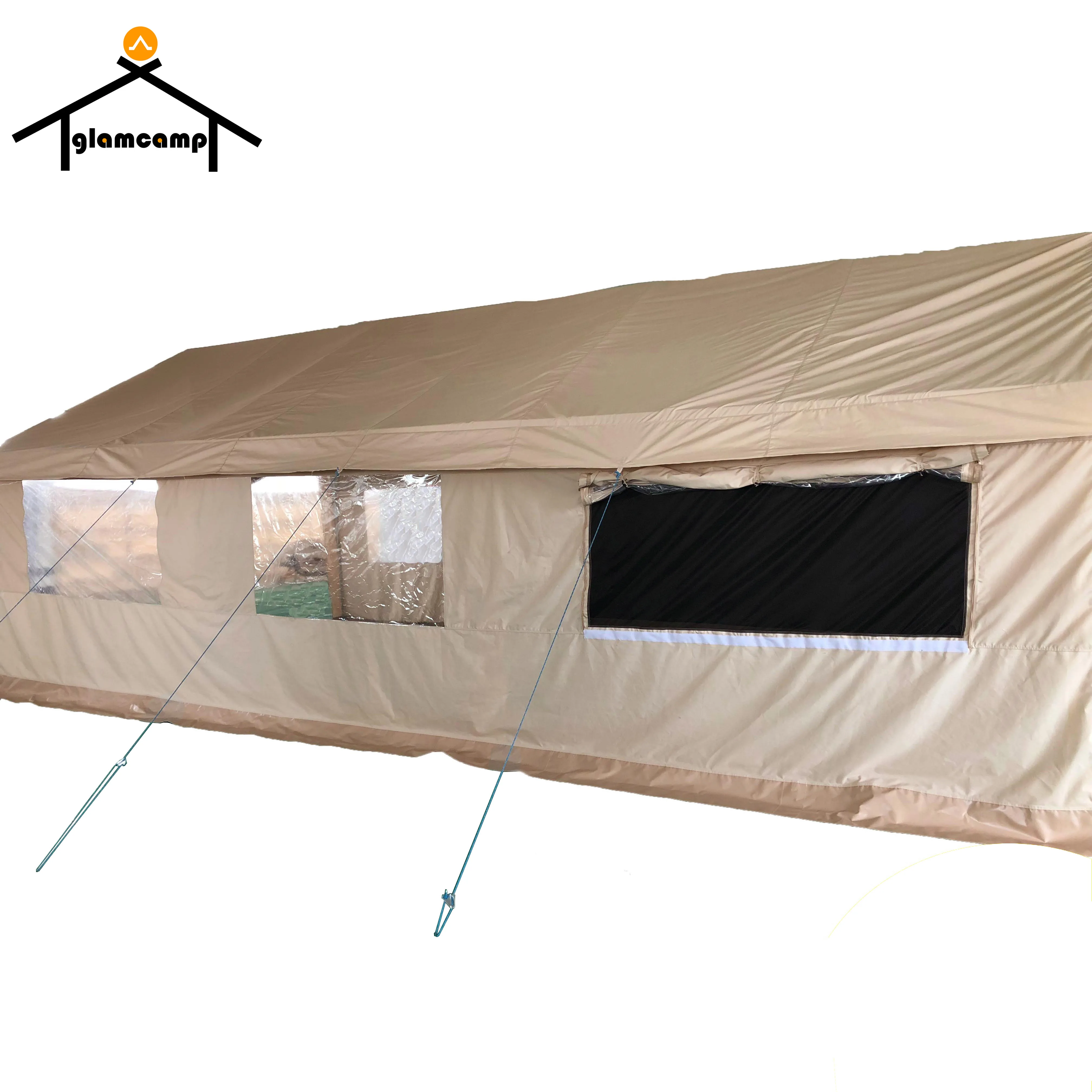 Luxury Large Space Outdoor Camping Canvas House Heavy Duty Glamping Safari Tent Family Tents